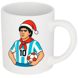 Tazza bianca con stampa in quadricromia