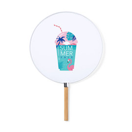 Ventaglio bianco in poliestere 