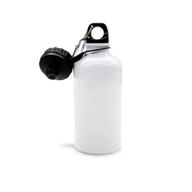 Borraccia bianca completa di doppio tappo 500 ml 
