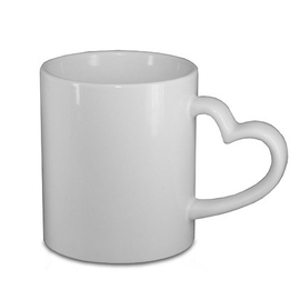 Tazza con manico a cuore