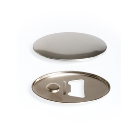 Bottone ovale 45mm x 69 mm con apribottiglie