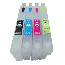 Kit 4 cartucce ricaricabili autoresettabili per Epson Workforce WF7110-7210DTW