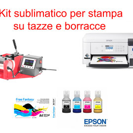 STARTER KIT PER STAMPA SU TAZZE E BORRACCE